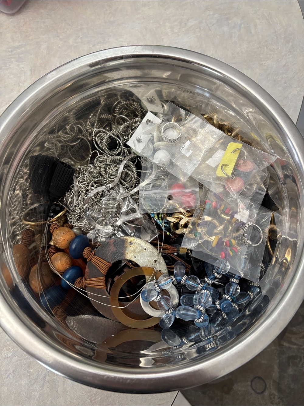 Mystery Jewelry Lot - Blue, Gold, Silver, Brown Accents
